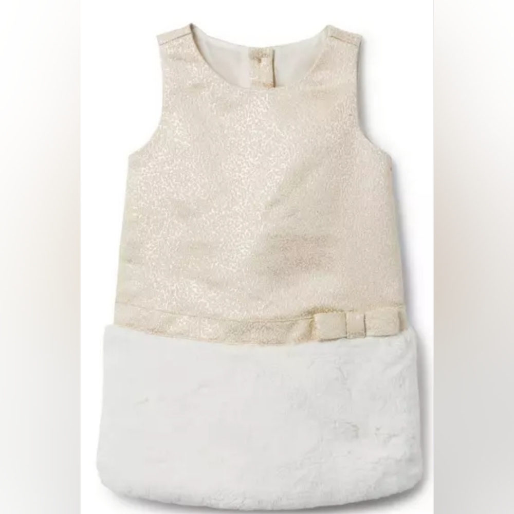 Janie and Jack Cream and White Elegant Dress